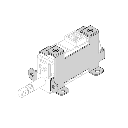 Metal Bracket (IR-MB04) - 12Lf/L12 (22mm,0.86in), D12/D7(26mm,1.02in), 12L/12D(27mm,1.06in) Stroke Version Vertical mounting