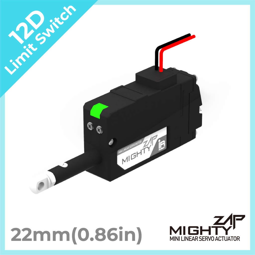 [ 12D Limit Switch Series ]  - 22mm(0.86in) stroke, Corerd Motor