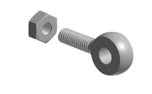 SUS Rod-End Tip (Eye Bolt), 5pcs in a set (IR-MC06)